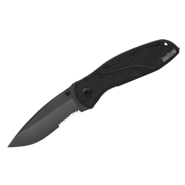 Kershaw Blur Assisted Opening Folding Knife 3.75" Plain/Serrated Edge