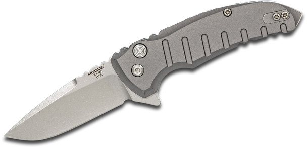 Hogue 24172 X1-Microflip Flipper Drop Point Blade Gray