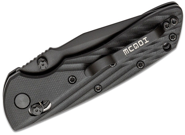 Hogue 24276 Deka Folding Knife  3.25" Clip Point Plain Edge Black G-10