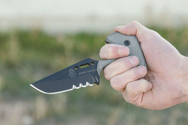 Tops Grim Ripper Fixed Blade 3.75" Push Dagger