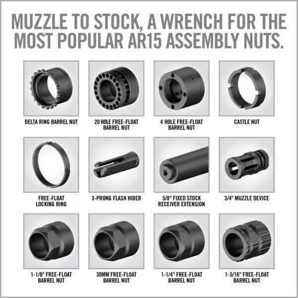 Real Avid Master-Fit 13-Piece AR15 Crowfoot Wrench Set
