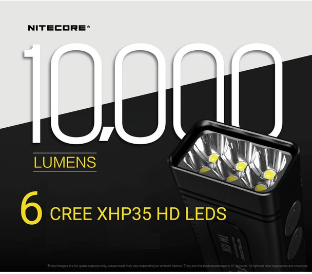 Nitecore TM10K 10,000 Lumen Burst Rechargeable Flashlight
