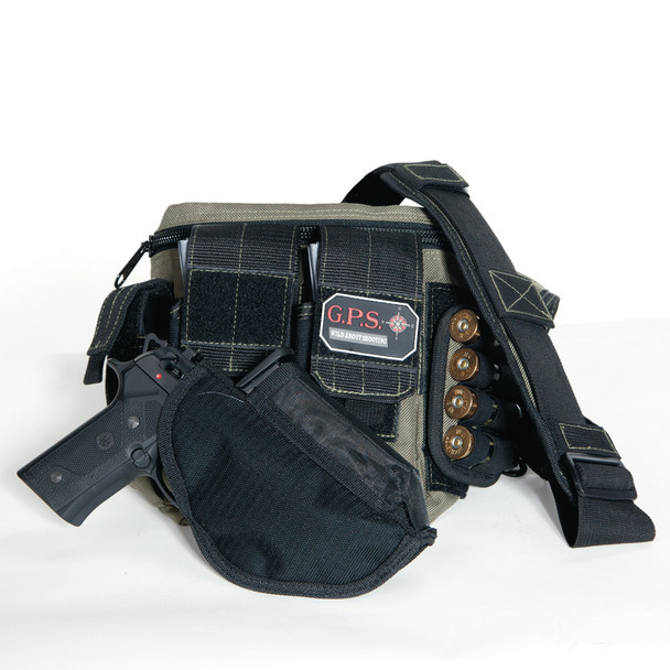 G Outdoors Large Rapid Deployment Sling Pack w/Handgun Holster