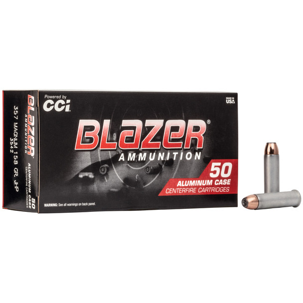 CCI Blazer .357 Magnum 158gr JHP Ammunition 50-Rounds 