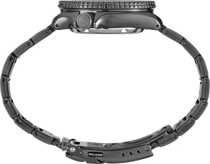 Seiko SRPD65 5 Sports  Automatic Watch Black Dial & Black PVD Bracelet