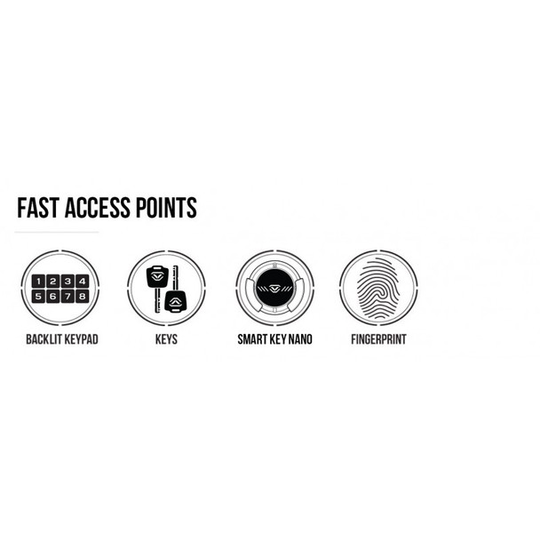 Vaultek Biometric WiFi RS Series RS500i-BK Safe