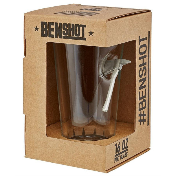 BenShot Fire Axe 16oz Pint Glass