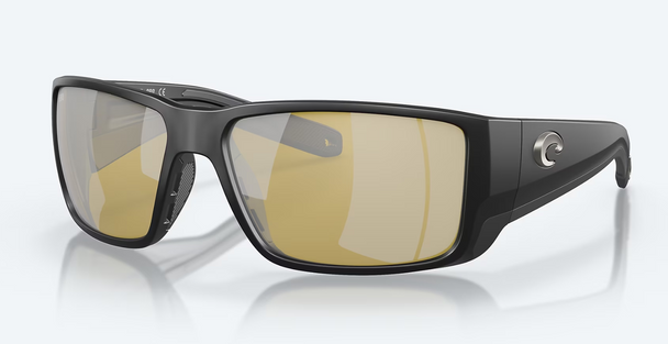 Costa Del Mar Blackfin Pro Black Frame With Sunrise Silver Mirror Polarized Sunglasses