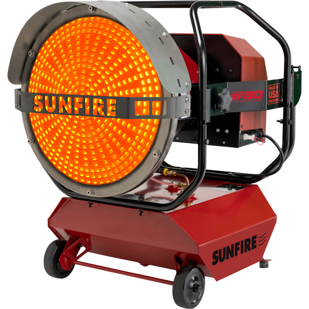 Sunfire SF120 Portable Radiant Heater 120,000 BTU Indoor/Outdoor Dual Fuel Diesel/Kerosene