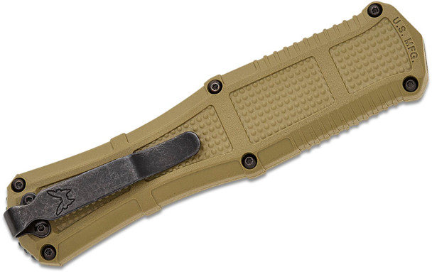 Benchmade 3370GY-1 Claymore OTF AUTOMATIC Knife 3.89" Plain Edge RANGER GREEN