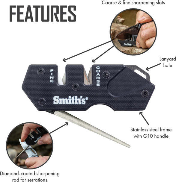 Smiths PP1-Mini Tactical 2-Stage Knife Sharpener