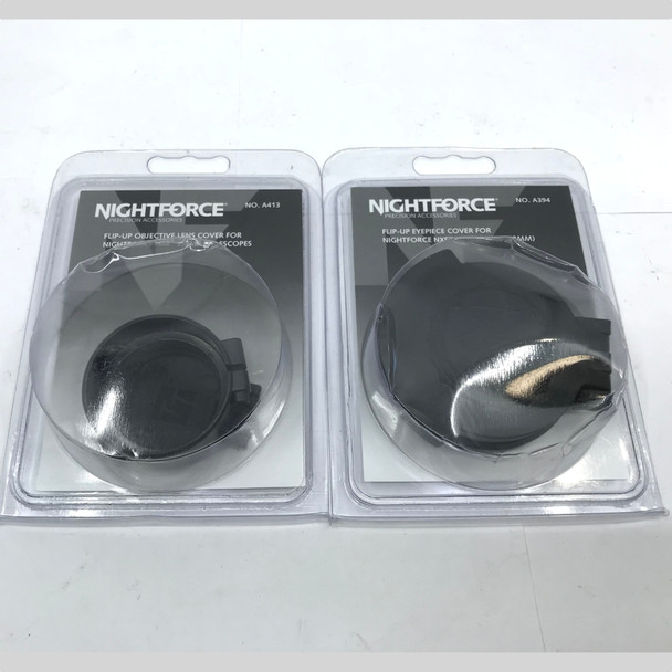 Police Trade Lot Of 2 Pcs Nightforce Scope Lens Covers.