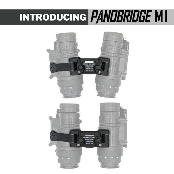 Noisefighters Panobridge M1 | 1.9 oz Metal Night Vision Bridge offering Adjustable Field of View