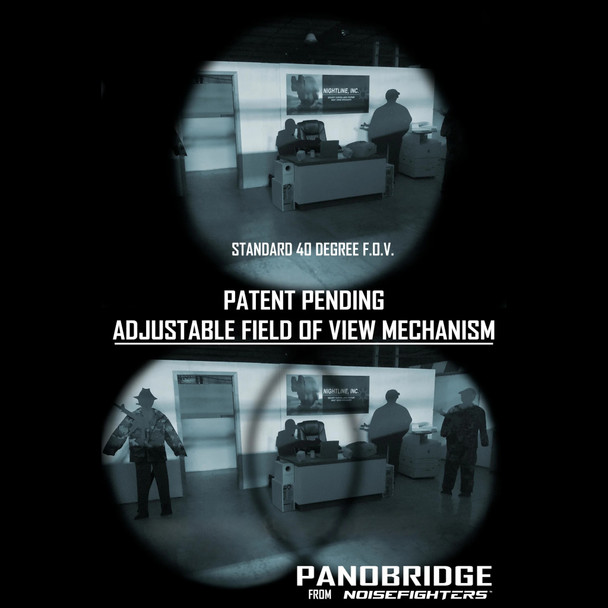 Noisefighters Panobridge M1 | 1.9 oz Metal Night Vision Bridge offering Adjustable Field of View