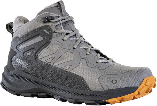 Too many times compromises are made to make a hiking shoe light and fast—not the Oboz Katabatic Mid Waterproof. It has the hallmarks of a light and fast shoe with all the features of a true hiker: support, stability, protection, and performance. The highly breathable waterproof Katabatic Mid is engineered to move fast on the trail and built for wet weather.
