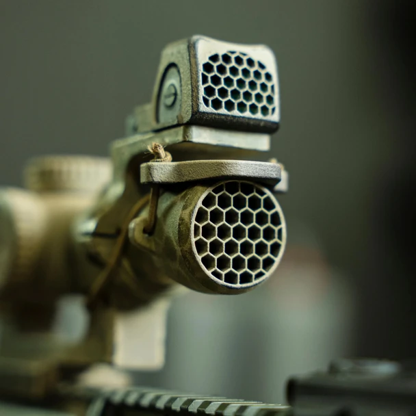 The HexCap is a ruggedly simple, snap-fit Anti-Reflection Device (ARD) that installs securely in seconds to your red dot sight with no additional hardware.

