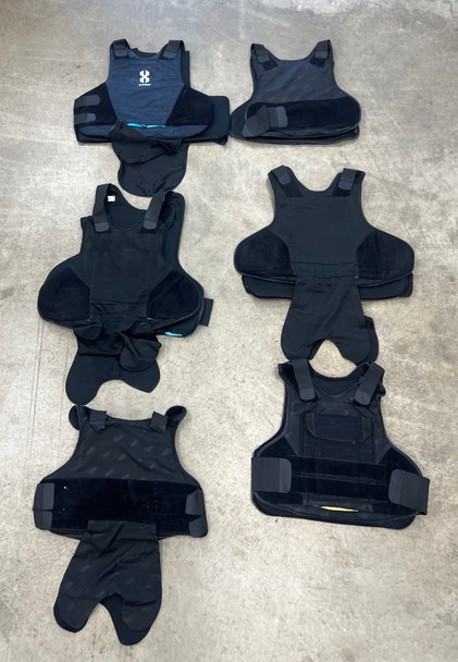 Lot of 6pc Level 3A Concealable Armor Vest 