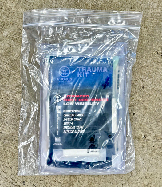 Phokus Low Visibility First Responder w/Clotting Gauze, New/Old Stock 
