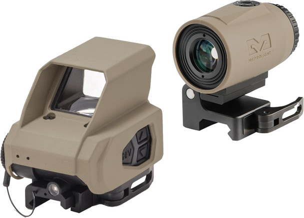 Mepro Tru-Vision SR Multi-Reticle Reflex Sight & 4X Magnifier Combo Pack