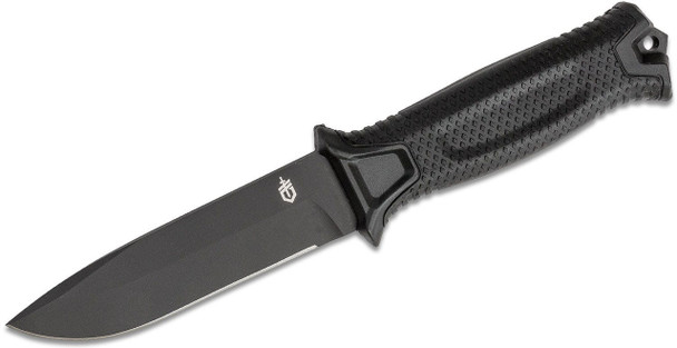 Gerber StrongArm Fixed Blade Knife 4.8" Plain /Serrated Edge Black