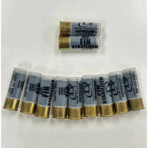 Lot of 11pc, Defense Technology Less Lethal Fin Stabilized 12-Gauge Rounds  | Model: 3021 |, Police Trade, Never Issued Lot of 11pc, Defense Technology Less Lethal Fin Stabilized 12-Gauge Rounds  | Model: 3021 |, Police Trade, Never Issued