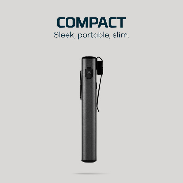 NEBO Slim+ Programmable Waterproof Rechargeable Pocket Flashlight Power Bank & Laser Pointer 1200 Lumens