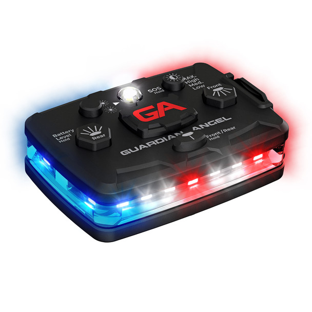 Guardian Angel Elite Series Wearable Safety Lights Red/Blue