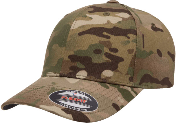 Flexfit Fitted Cotton Cap Multicam