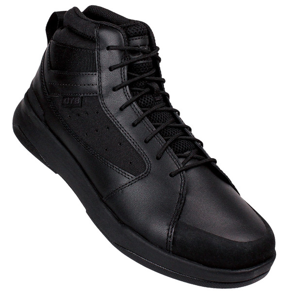 OTB Boots T-Kool Mid Black Leather Boot