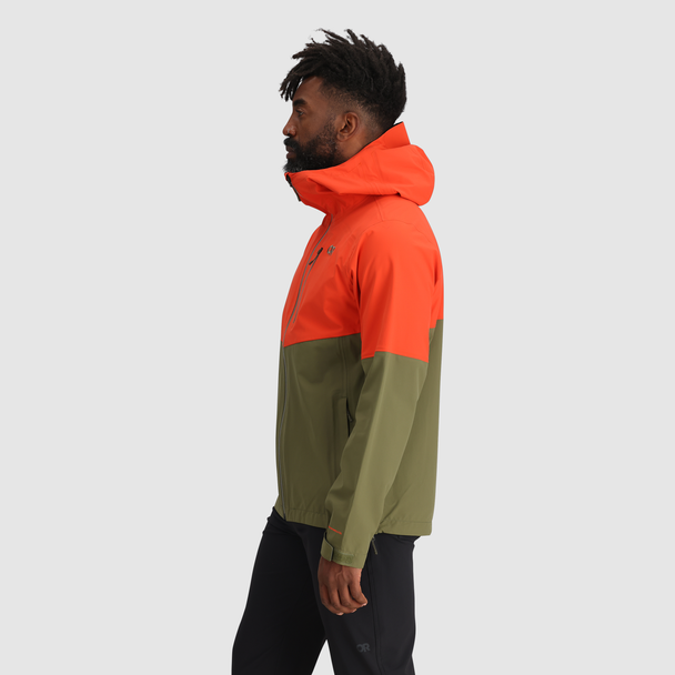 Outdoor Research Men's Foray 3L Spice/Ranger Green Rain Jacket