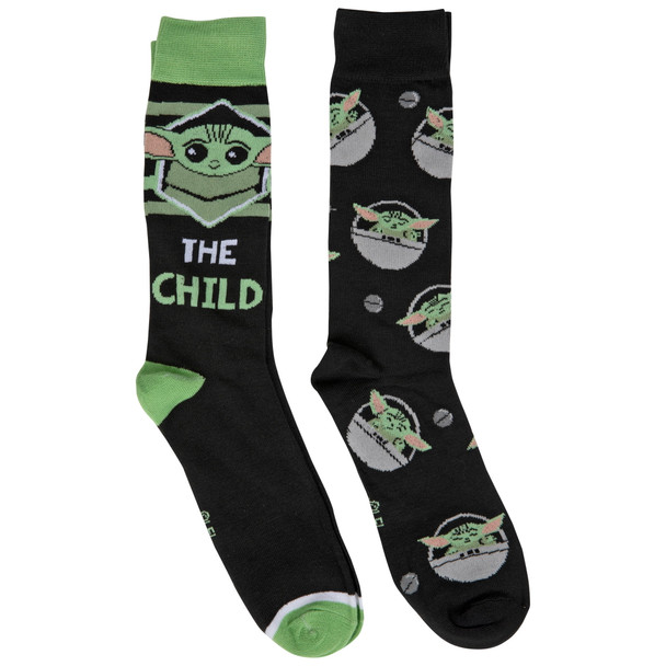 STAR WARS Mandalorian The Child Baby Yoda Crew Socks 2/Pack