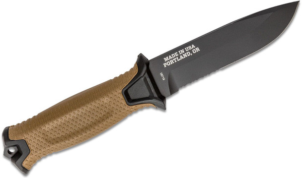 Gerber StrongArm Fixed Blade Knife 4.8" Plain/Serratted Edge Coyote
