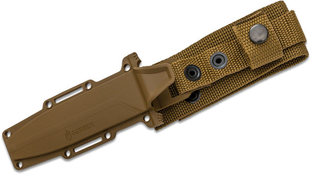 Gerber StrongArm Fixed Blade Knife 4.8" Plain/Serratted Edge Coyote