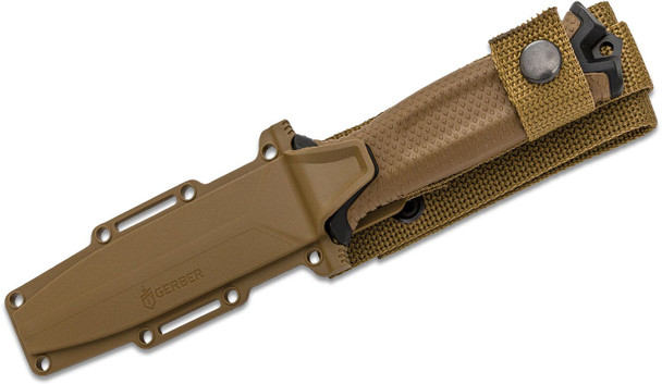 Gerber StrongArm Fixed Blade Knife 4.8" Plain/Serratted Edge Coyote