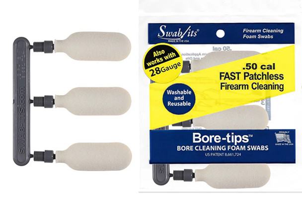 Swab-Its 28 Gauge/.50cal Gun Cleaning Bore-tips® 12/Pack