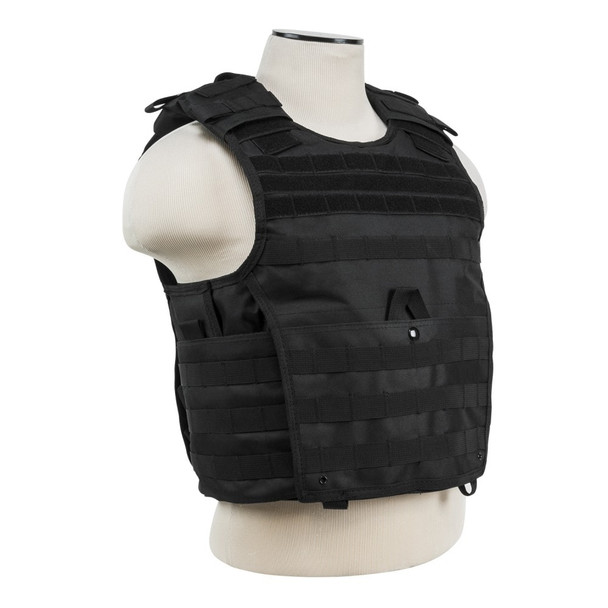 VISM Expert Plate Carrier, Black, Med-2XL