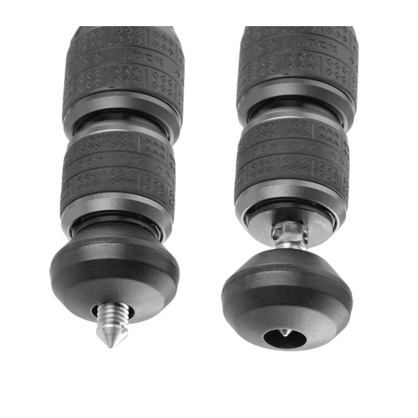 Endeavor L APR and CPR (aluminum and carbon, respectively) shooting tripods give you the flexibility to connect with either a standard Arca plate or Picatinny rail. Simply flip the lever, lock in, and take aim. The 65mm leveling half-ball lets you rotate 360 degrees and tilt +/- 15° - helping you find and follow your target quickly. Vanguard crafts these tripods using advanced CNC engineering for precision, performance. and reliability.
