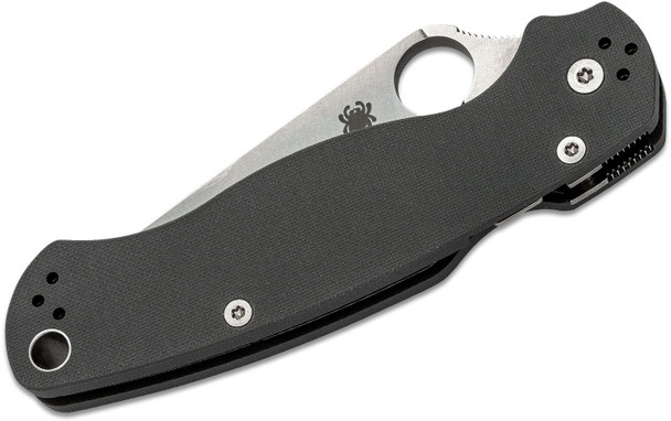Spyderco C81GPDGY2 Paramilitary 2 Maxamet Folding Knife 3.47" Plain Edge
