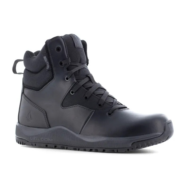 Volcom VM30703 Men's 6" Waterproof Tactical Side-Zip Work Black Boot
