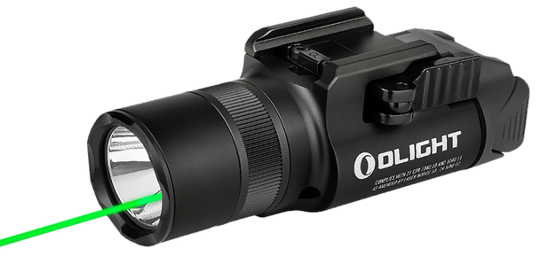 Olight Baldr Pro R Rechargeable 1350 Lumens Tactical Light with Green Laser Flashlight