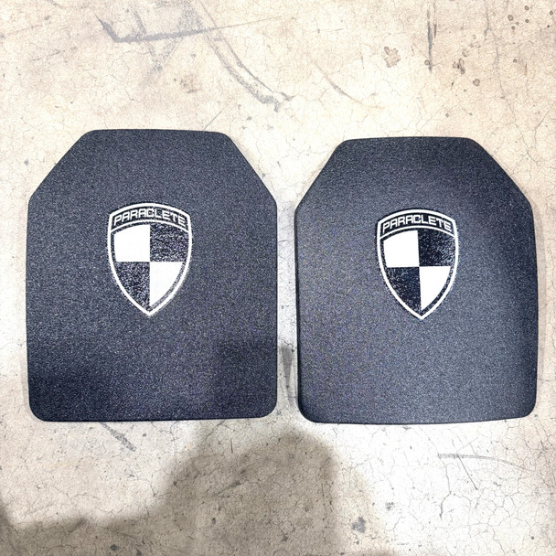 Paraclete Omega Hard Armor 10 x 12 Shooter's Cut ICW Ballistic Plate, 2/PACK,  Police Trade