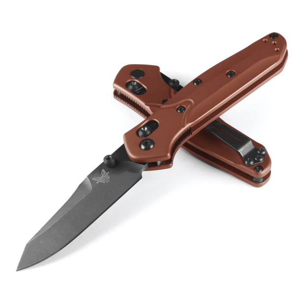 Benchmade 945BK-03 Mini Osborne 2.92" Burnt Copper Aluminum Plain Blade Knife
