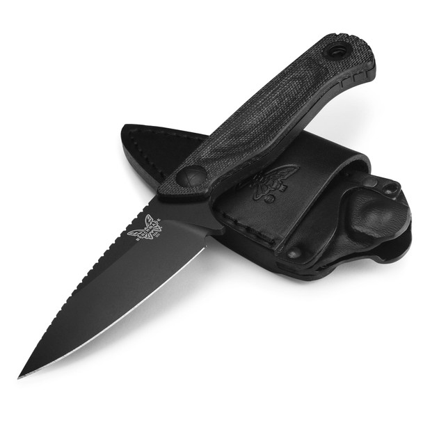 Benchmade 203BK-02 Dacian 3.54" Black Micarta Spear-Point Knife