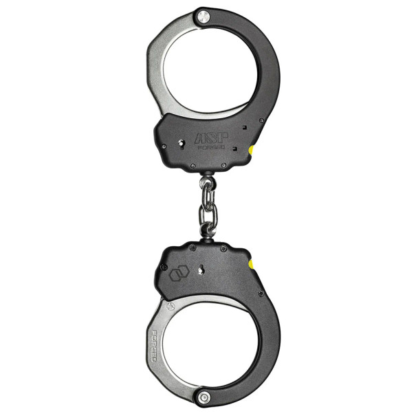 ASP Ultra Plus Chain Steel Bow Black Handcuffs