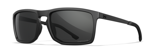 Wiley X Axe Sunglasses Captivate Polarized Grey/Matte Black Frame