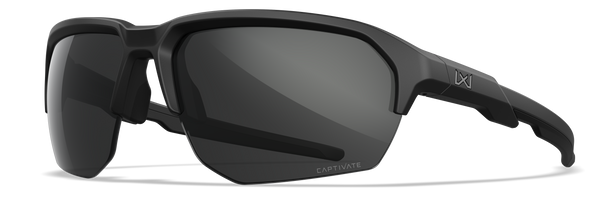 Wiley X Jakl Sunglasses Captivate Flow-Coated Grey/Clear/Matte Black Frame