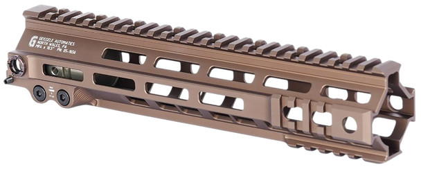 The Super Modular Rail (SMR) MK4 M-LOK is Geisseles ultra-rugged M-LOK option. These rails are purpose-built and feature integrated M1913 picatinny rail sections at the fore of the rail in the 3, 6 and 9 oclock positions. Maximum venting for heat dissipation also dramatically reduces the rail's overall weight, while maintaining its same strong and rigid platform. Utilizing Magpul's M-LOK technology at the 3, 6, and 9 o'clock positions, as well as the upper 45 quadrants.