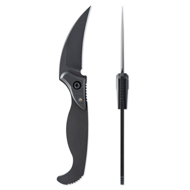 Toor Pincer Fixed Blade 2.5" Plain Edge Socom Black