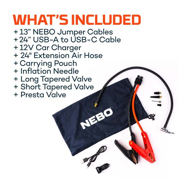 Nebo Assist Air 2000XP Jump Starter