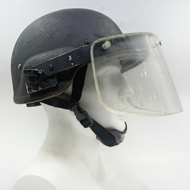 PASGT Ballistic Helmet w/ Ballistic Face Shield, Police Trade